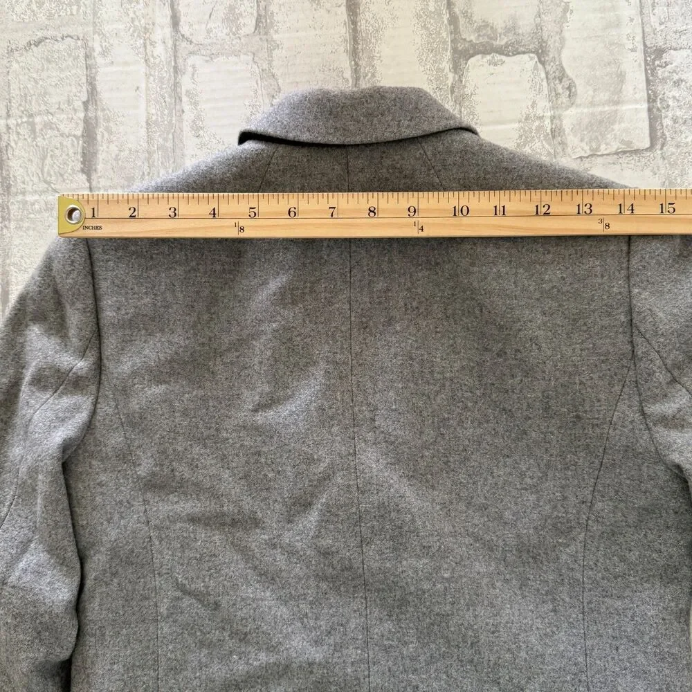 J Crew Schoolboy Heather Gray Wool Crest Button Preppy Academia Blazer Jacket 0